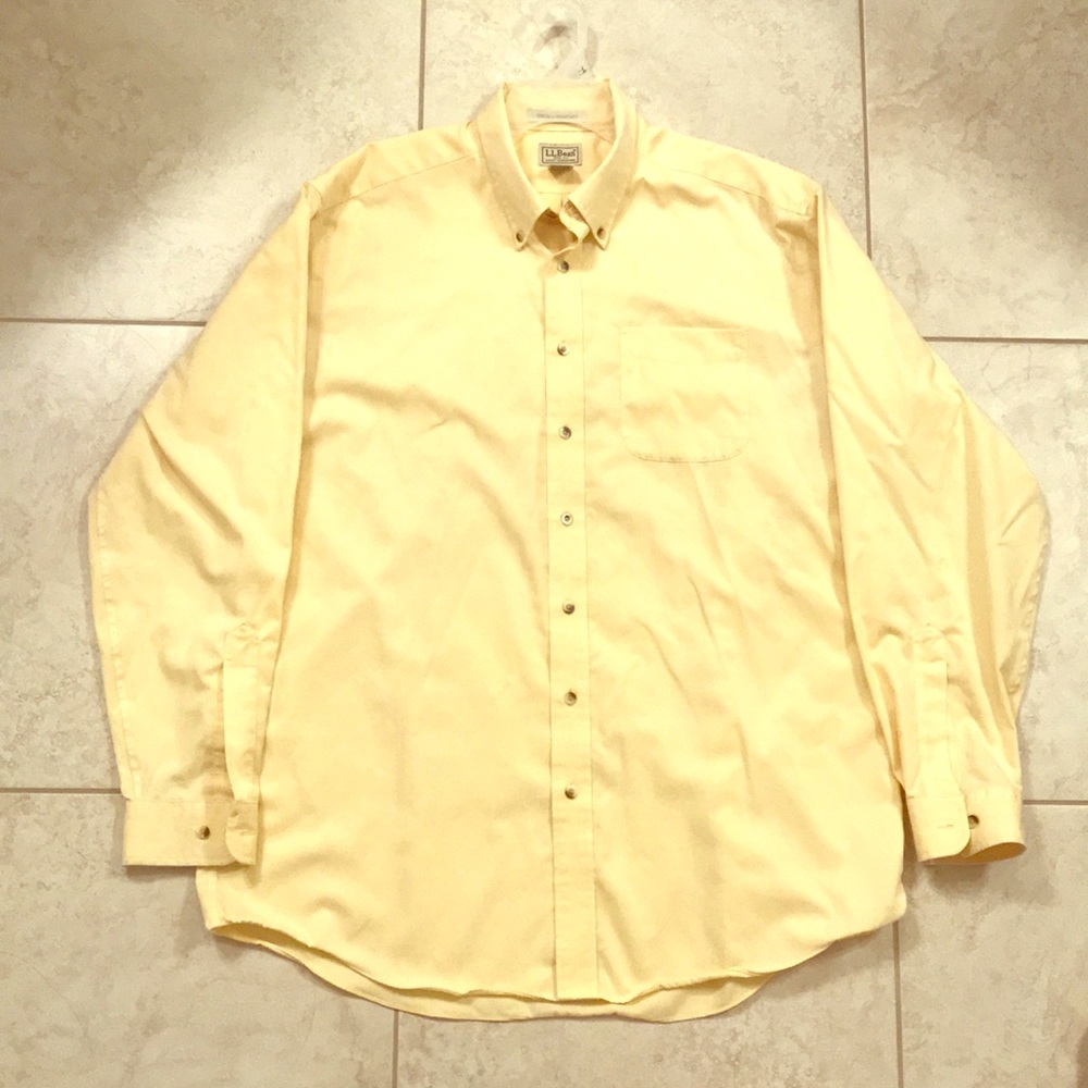 LL Bean men’s yellow shirt